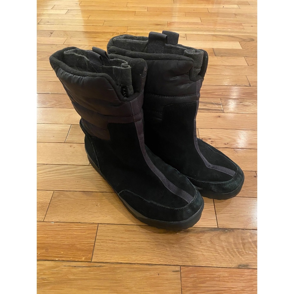Lands End Winter Snow Boots Womens 7B Suede Pull On